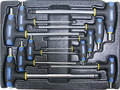 Набор Т-образных шестгранных ключей с пластиковой рукояткой 10пр. в ложементе в Ярославле